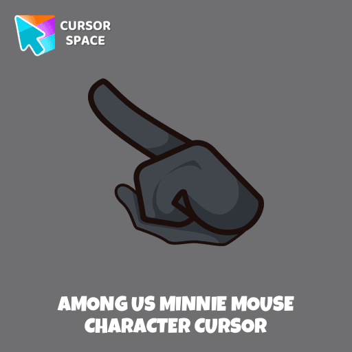 Among Us Minnie Mouse Character cursor arrow cursor